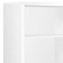 11.75" x 23.75" x 47.5" Cappuccino Particle Board Adjustable Shelves Bookshelf